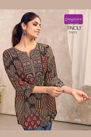 Rangmaya finoly short top wholesale kurtis in tumkur